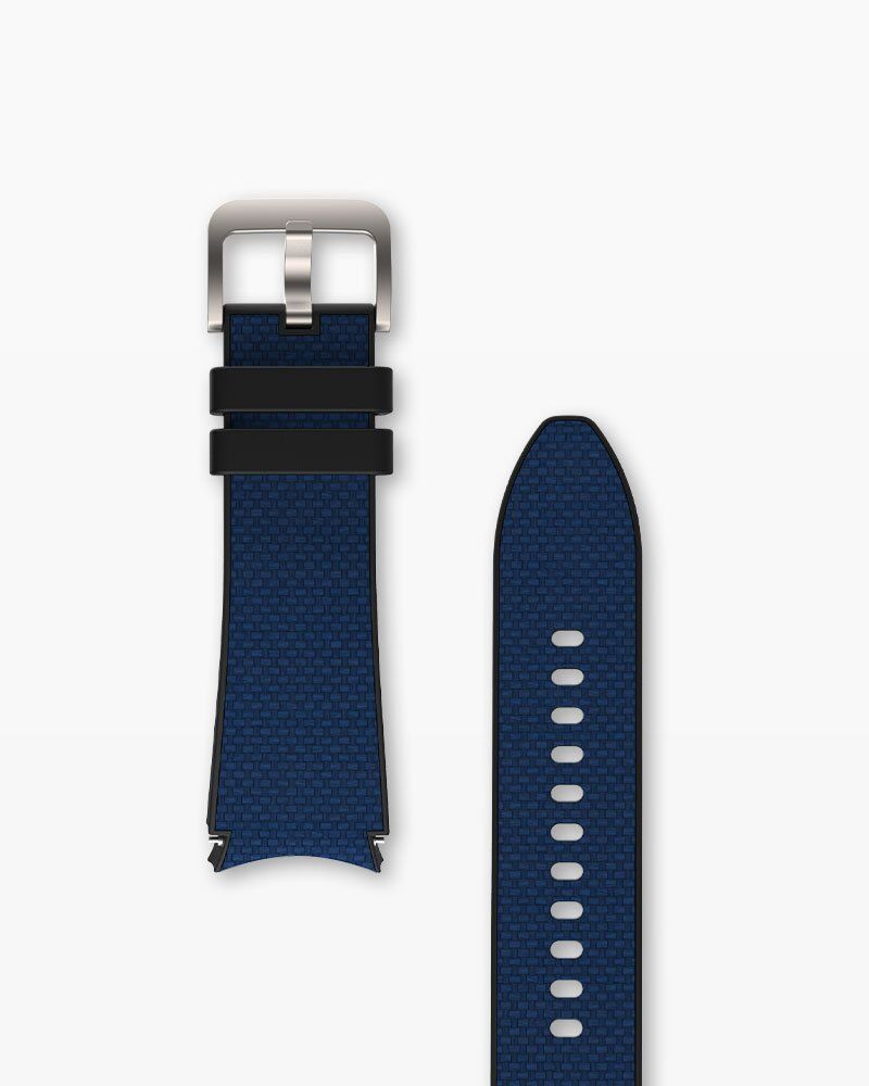 Hybrid Fabric Strap #Tide — Blue/Black | Strap Studio